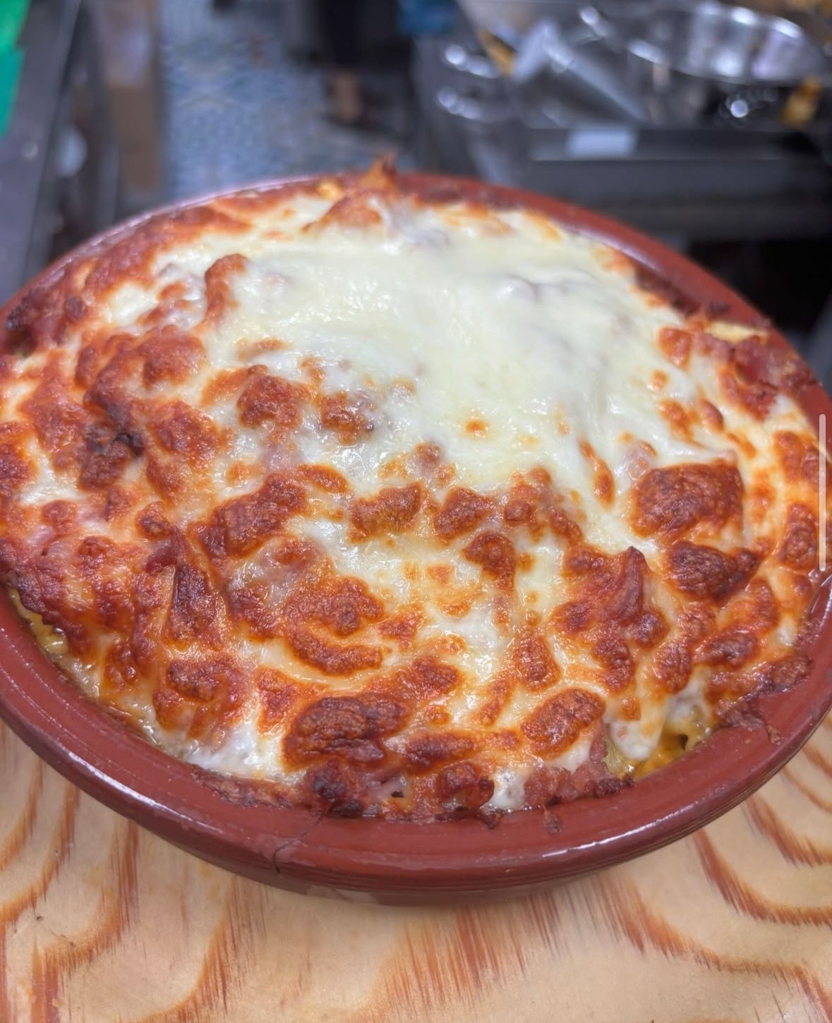 Plato gratinado al horno